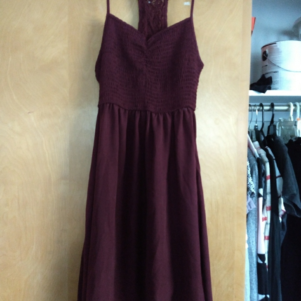 Burgendy dress